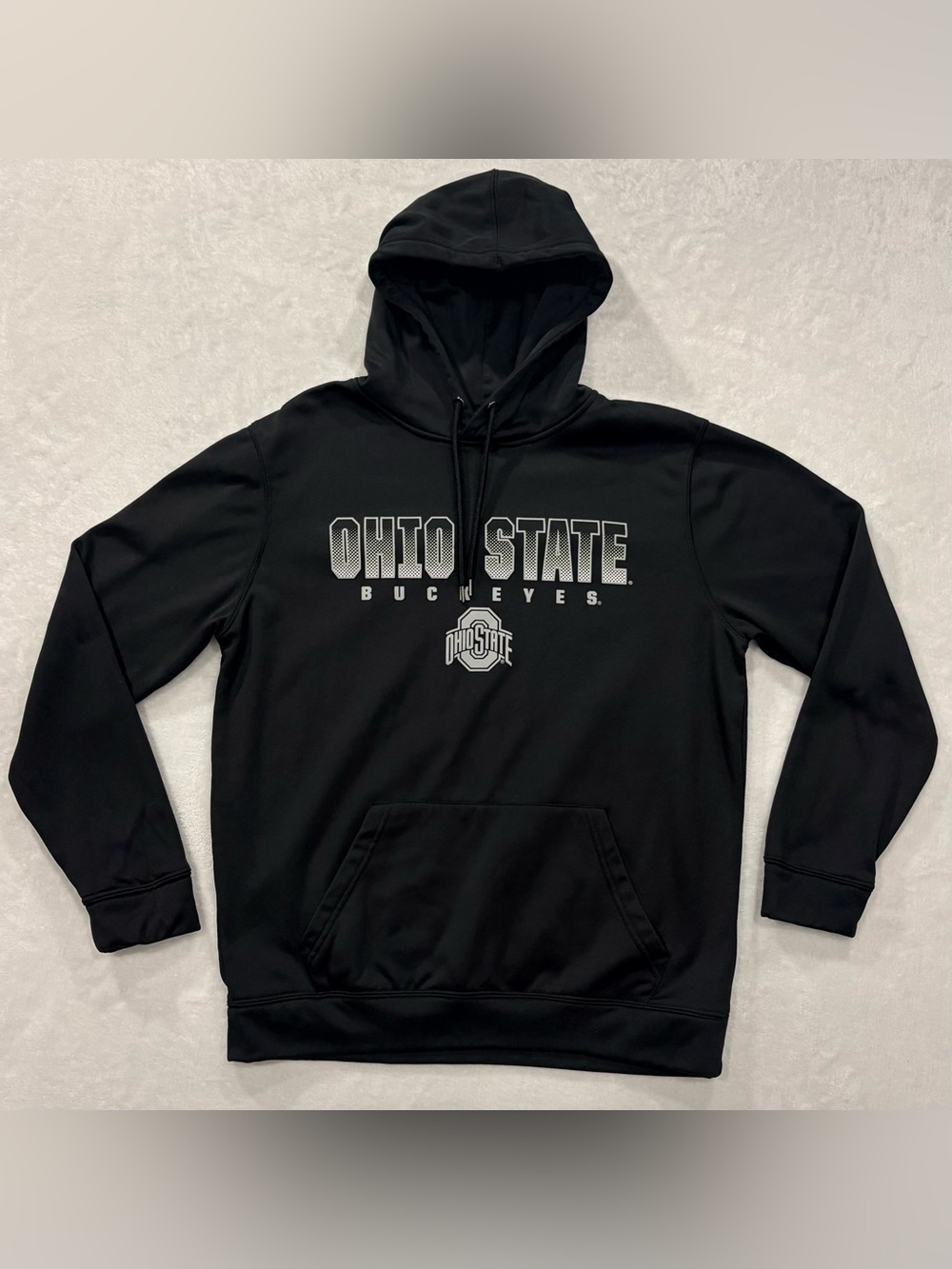 Colosseum Ohio State Buckeyes Black Pullover Hoodie Men's Size L